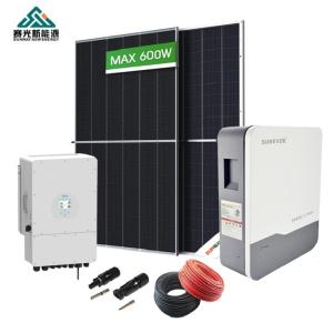 China 15kw Solar Panels System with Deye Growatt Inverter and Free Installation Service factory
