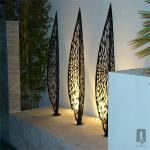 ISO9001 SGS Corten Steel Sculpture Garden Decoration Art Leaf Metal Tree
