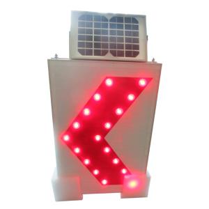 China 3W 18V Monocystalline Solar Panel Chevron Road Sign LED Blinking factory