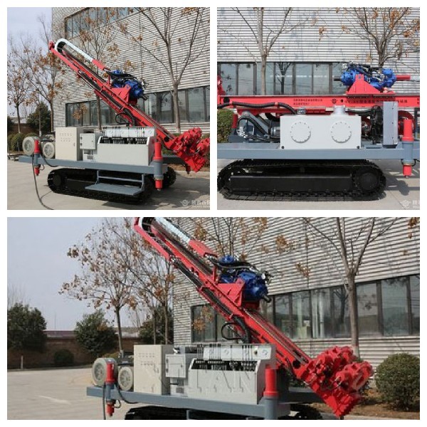 Full Hydraulic Power Head Drive Crawler Type Anchor Drilling Rig for Soft Foundation Treatment in Uzbekistan