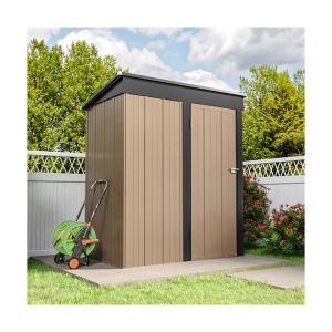 China Waterproof Metal Storage Shed Steel Garden House Color Steel Plate Galvanized Steel factory
