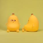 Modern Design Banana Silicone Night Light Cute Rechargeable Dimmable LED Small