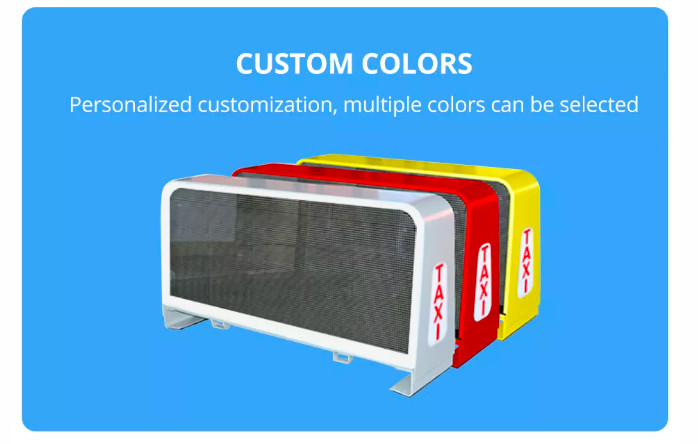 3G 4G Wifi Wireless P2 P2.5 P3 P4 P5 Advertising Car Roof Led Signs Double Sided