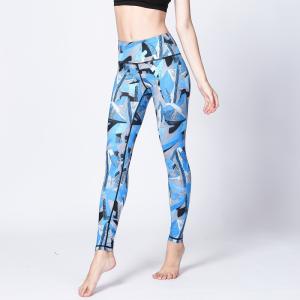 China CPG Global Women's Outdoor Leggings Sport Running Pants Yoga Geometrical Pattern HK31 factory
