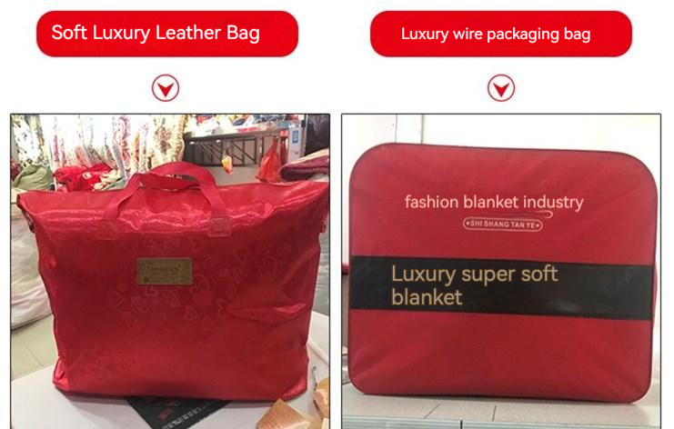 Customized Pattern Luxury 100% Polyester Raschel Mink Blanket with Microfiber Fabric