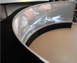 360 Degree 3D Simulation Curved Fixed Frame Projector Screen Floor Stand