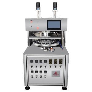 China Double Color Cream Jar Filling Machine accurate with AC Motor factory