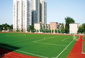 China Basketball court artificial lawn green school playground outdoor stadium factory