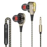 Stereo 3.5mm Bass Dual Wired And Wireless Earbuds Earphones With Mic