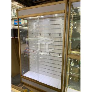 China T4 LED Lockable Glass Showcase Cabinet 1200*400mm Aluminum Frame factory