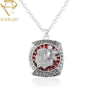 China Engraved 18k Softball Custom Necklace Pendant factory