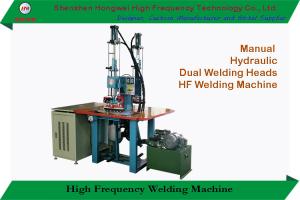 China Dual Head High Frequency Welding Machine 8Kw 27.12Mhz 3.5-5 Seconds Welding Time factory