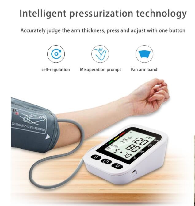 CE ISO13485 Digital Blood Pressure Machine 35cm Wrist Circle BP Cuff Monitor