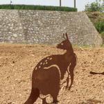 Opossum Shape Corten Steel Garden Metal Decorations With Low Maintenance