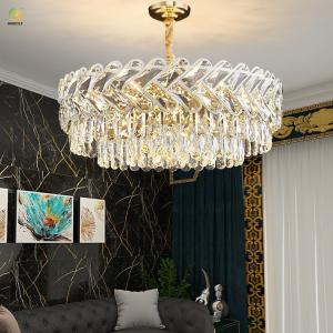 China LED K9 Luxury Crystal Pendant Light Contemporary Classic Hotel Villa Decorative factory