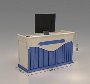 China Supermarket Grocery Retail Checkout Counter Retail Cashier Desk Durable factory