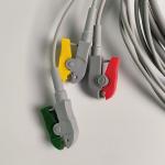 PHILIP Original 3 Lead IEC Leadset. Red, Green, Yellow，2.6 M Machine End Round