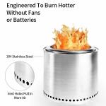 Stainless Steel Wood Burning Stove for Outdoor Camping and Hiking in Modern