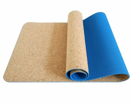Customized Color Popular Hot Sale Custom Logo Eco Friendly TPE Cork Yoga Mat for Wholesale
