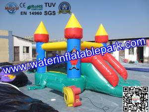 China EN71 Mini Inflatable Bounce House Slide Combo For Kids Party factory