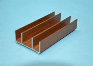 China Powder Coating 6063-T5 Wood Grain Aluminium Extrusion Profiles factory