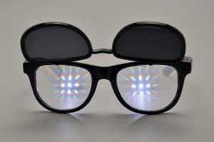 China 1.0mm Lense 3D Fireworks Glasses / Plastic Diffraction Glasses factory