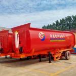 Powder Tipping Semi Trailer Powder Tank Transport Tipping Trailer Dump Trailer