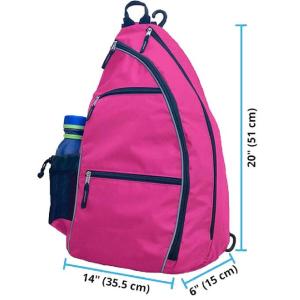 China Unisex Polyester Pickleball Sling Bag With Water Bottle Holder factory