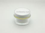 high quality classic pmma acrylic cream jar 50g 30g 15g UV coating hot stamping