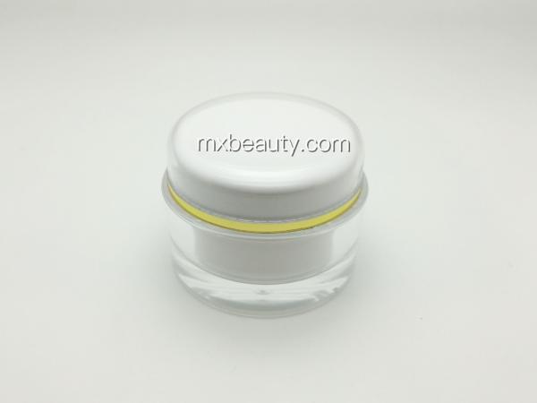 high quality classic pmma acrylic cream jar 50g 30g 15g UV coating hot stamping