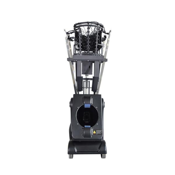 Intelligent Black Color Basketball Training Equipment With 5 Ball Sloops Passing