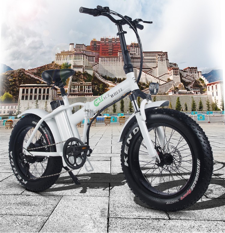 48V 20" Fat tire Ebike with Foldable Design and One Seat Capacity Range per Power 31-60 km