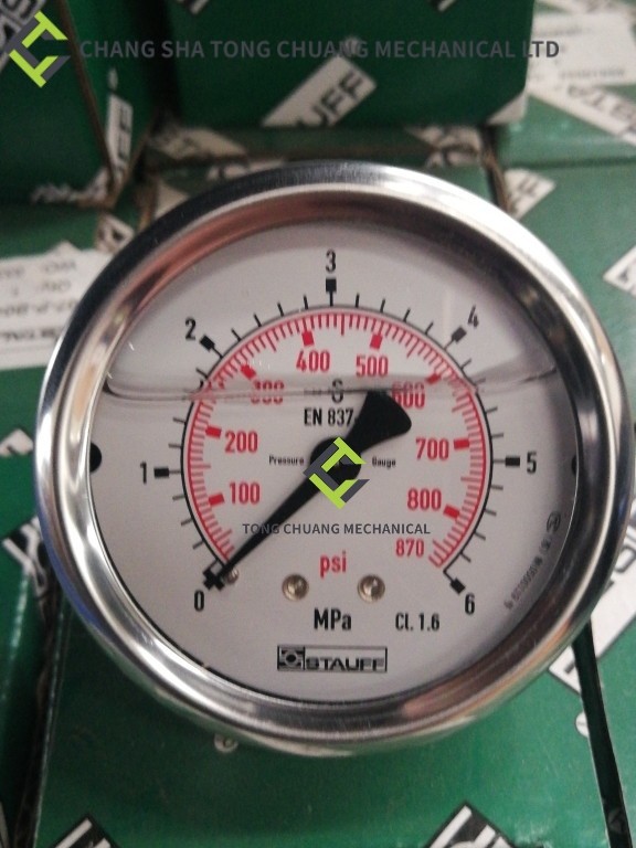 SPARE PARTS OF CONCRETE PUMP TRUCK OF SANY HEAVY INDUSTRY AND ZOOMLION, PRESSURE GAUGE DS63-6MPA1019900050