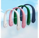 Household and Outdoor Portable Mini Bladeless Neck Hanging Fan with USB Charging