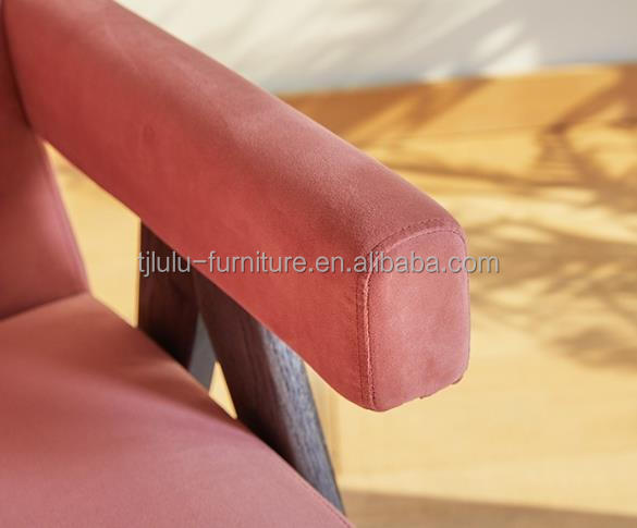 NO Folded Latest Design Home Furniture Upholstered Living Room Chair featuring Solid Wood Accent Chairs