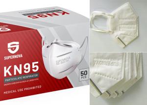 China Anti Pollution Kn95 Protective Mask , Foldable Kn95 Mask With Ear Loops factory