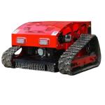 Crawler type four wheel hybrid remote control lawn mower (gasoline engine +