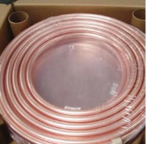 China ASTM B280 Copper Alloys Tube Pipe Straight Coil For Air Conditioner factory