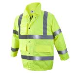100% Polyester Coating Ready Made Garments High Visibility Jackets 2XL 3XL
