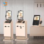 Desktop Self Service Kiosk With 80mm Thermal Printer Passport ID Scanner RFID