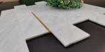 300x300x4mm Metal Natural Stone Mosaic Tile Blended Colors