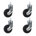 20kg Loading 60mm Trolley Wheels Heavy Duty For Food Cart