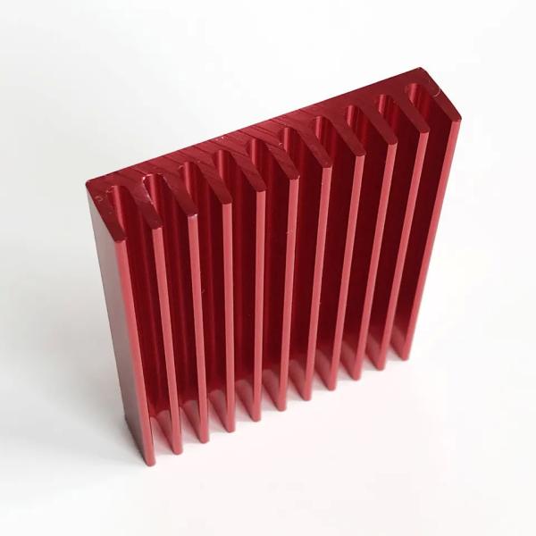 China Pi PCB Heatsink Aluminium Profile Red Anodized factory