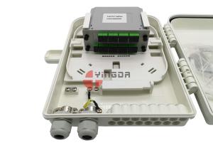 China 260 * 320 * 90 Mm Fiber Optic Splitter Box , ABS IP68 Fiber Optic Termination Box factory
