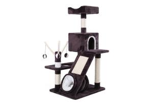 China Safety Modern Cat Scratching Post , Cat Climbing Post For Improve Skills factory