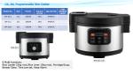 2.1mm Non Stick Aluminum Pot 40 Cup 11L Electric Multi Rice Cooker