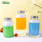 Screen Printing Round Round Milk Tea Plastic Bottle Customized Size