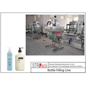 Cream Filler Paste Bottle Filling Line With 10 Nozzles Volumetric Piston Filling