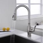 IPX5 Deck Mounted Sink Mixer Tap Single Hole Touchless Kitchen Faucet