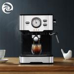 Italian 220V Home Coffee Machine With Milk Frother Black